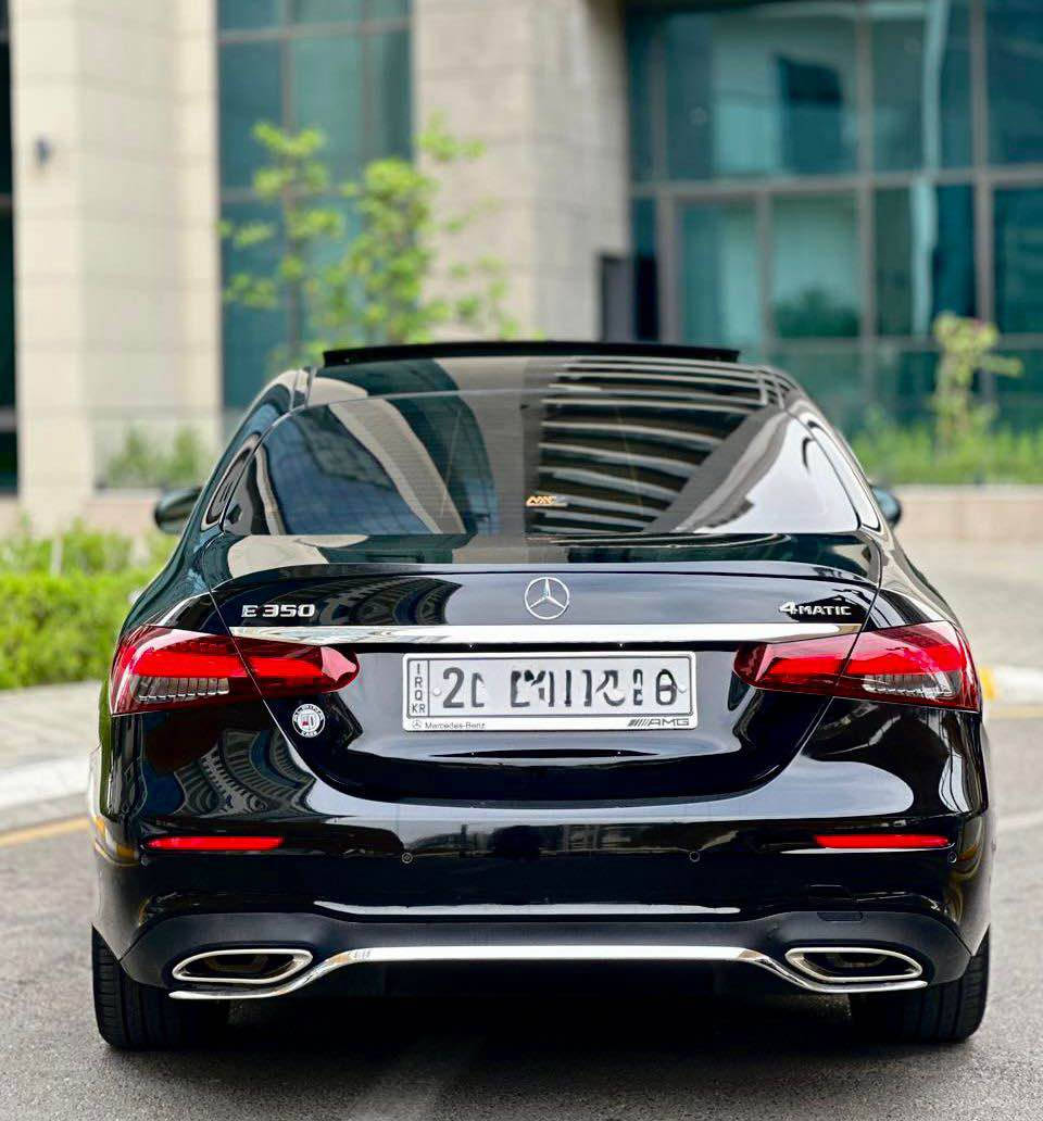 ‏Mercedes Benz E350 AMG 2022
فول موصفات لون اسود 🖤
1. بانوراما 
2. استيران كهرباء 
3.كأمرات عدد 5 
4. صندوق كهرباء 
5. كيج إلكتروني متغير 
6. داخل اسود 
7. كشنات تدفئه  
8. رادارات امامي خلفي جوانب 
9. حساسات 360 درجه 
10. سستم سماعات برومستر 
11. شاحنه لاسلكي 
12. اتو بارك + اتو هولد
13. كشنات كهرباء + خزن ميموري 
14. صفر مسج 
15. لد داخلي 64 لون
16. ويل 19 AMG
17. رقم شمالي  باسمي تحويل مباشر 
18. موقع السياره بغداد السيديه 
السياره اخت الكلين شبر صبغ فقط بدون دواخل 
السعر 375 ورقه 
الاستفسار *********** بغداد, العراق
