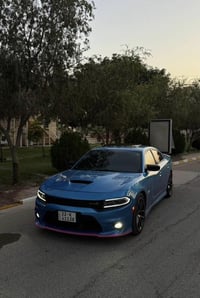 دوج جارجر سكات باك  موديل 2018 المحرك 6.4  بيه قطعتن كلير باب وجاملغ  ...