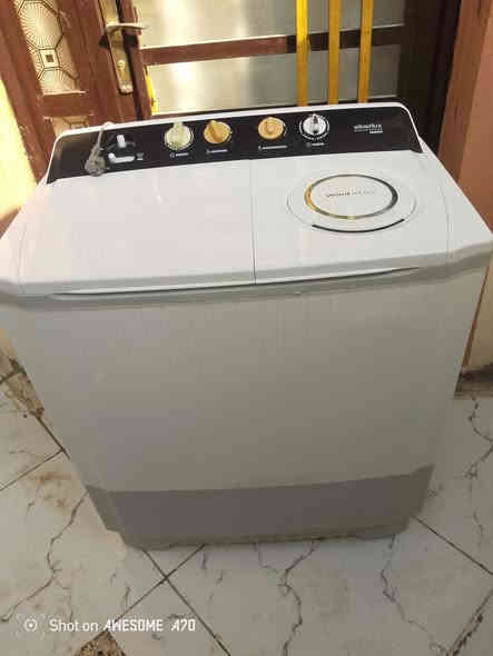 سلام عليكم غساله استعمال سنه فقط جديد وشغاله عل فحص سعر 80 مكان نجف حي الحولي رقم الهاتف ***********
