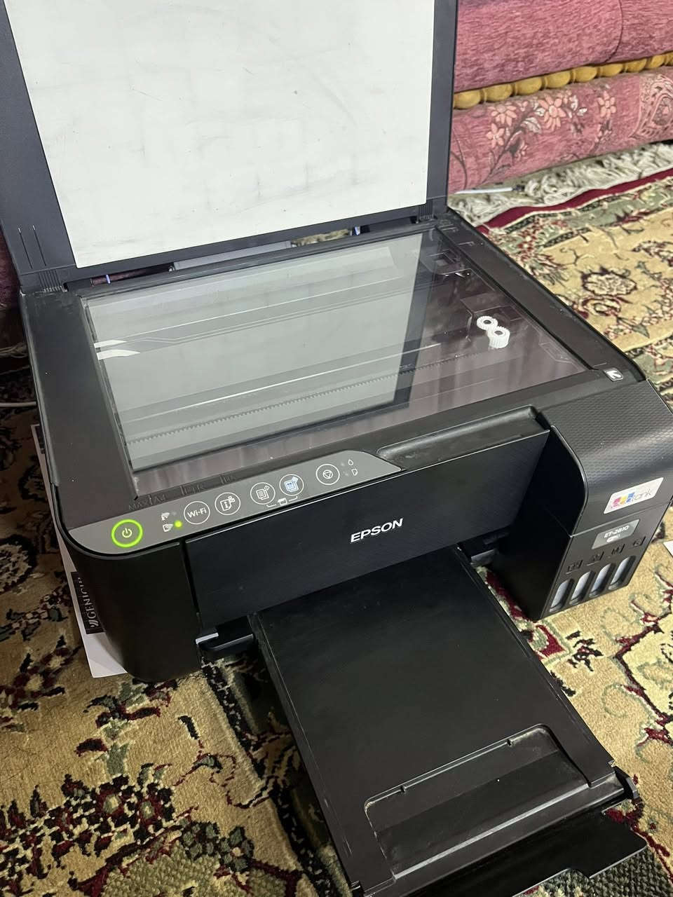 السلام عليكم طابعه ايبسون 2810/3250 الطابعه وايفاي حقن خارجي نضافه عاليه مستعمل اوربي بلخارج الطابعه شغاله وتسجب صور من الموبايل والابتوب الطابعه سعرها 130 الف عنوان موصل ***********
