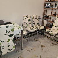 ميز طعام تركي • ٦ كراسي • ٥ طبلات چام