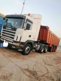 أسكانيا مجموعه راس وعربانه للبيع موديل 2000 مكفوله كفاله عامه رقم بصره...