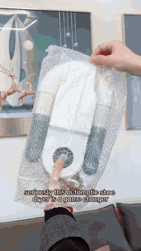 منشف أحذية حراري • يعقم ويشيل الريحة • قابل للطي ومحمول