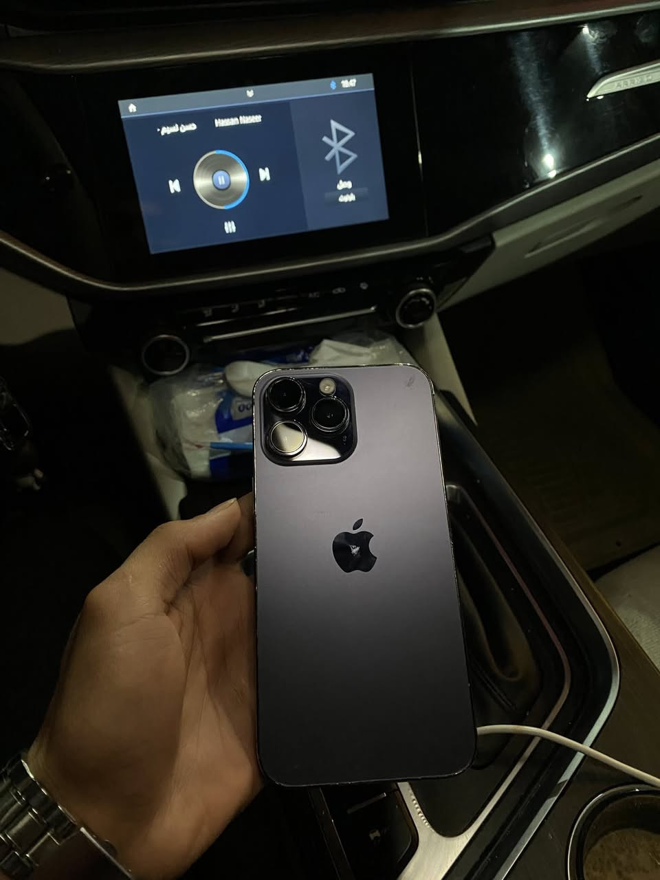 ايفون 14برو ماكس
ذاكره 256 بطاريه 89 جهاز عربي شرق اوصط دبل سيم فقط شاشه مبدل واصليه 120فريم لمسها حاله حال البلادي مابي اي عيب كله شغال فيس ايدي وكامل سعره 535 

***********
