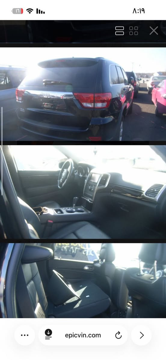 جيب ٢٠١٢ كلين تايتل فول مواصفات محرك ٣٦٠٠ تحكمات ستيرن بانوراما بصمة السيارة خير من الله بيع او مراوس بk5 السعر ١٦٥  وبي مجال بسيط ***********
