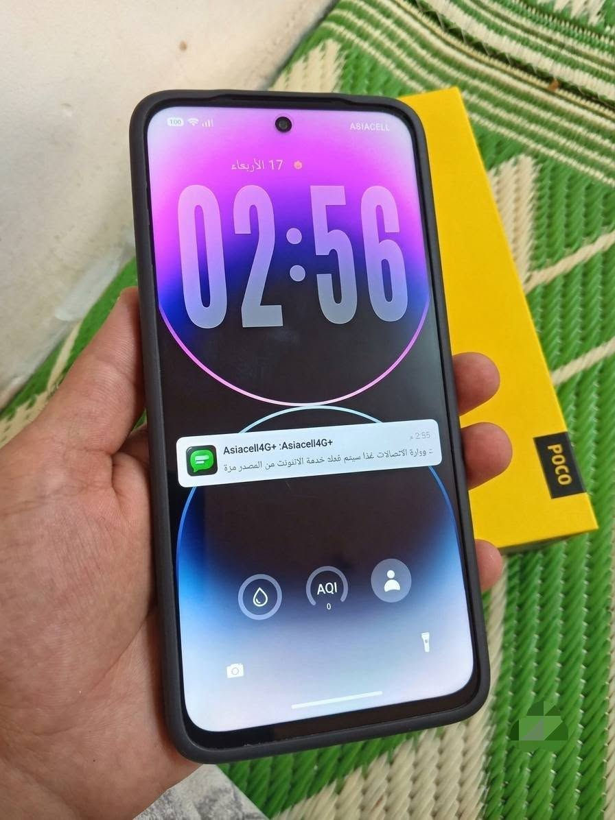 *للبيع أو أمراوس📲 POCO M7 لون مميز أعلى نسخة، فتحته من الكارتونة قبل اسبوع واحد فقط. وبعده علا وضع الشركه كلش نضيف
*المواصفات*
- *الذاكرة*: 256GB  عشوائيه 8+8  يعني 16GB
- *البطارية*: 7000 الاف عملاقه 
- *الشاشة*: 144هرتز - سلاسة مو طبيعية بالتمرير
- *النظام*: Android 16 محدث اخر اصدار 
ـ* بصمه جانبيه كلش سريعه الحالة*: 10/10 نضيف كلش حتا  لزكه الشركه بعده بي*الاغراض كاملة:*
*(السعر اني اخذته اب250الف وريد ابيعه أب225الف ) *المكان: بغداد ابو غريب * وهاذه رقمي بي واتساب ‏‪***********‬‏ توصيل ماعندي ❌
