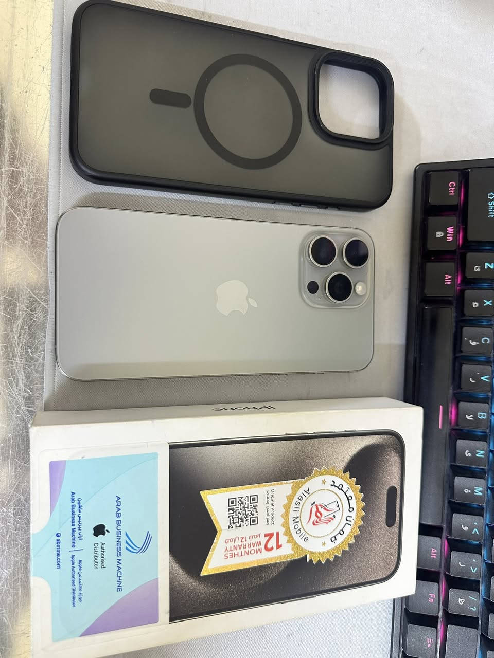 ايفون 15 برو ماكس
256 جهاز نظافة 100‎%‎ 
ضمان شركة ABM 
للمراس ويه S25 Ultra 
***********
