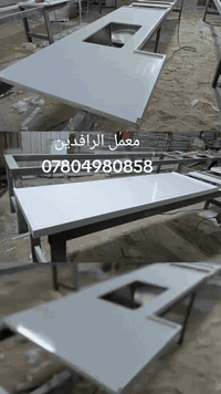 جانب من عمل اليوم في اسطح الكوارتز للمطابخ والكاونترات داخل معمل الرافدين 
للتواصل معنا اتصل بنا ***********
#معمل المرجان للكاونترات
