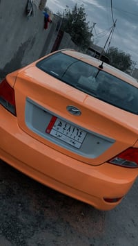 اكسنت 2016 امريكي لون رصاصي محولة اصفر والسنوية تقرة صفرة حادثهة بأمري...