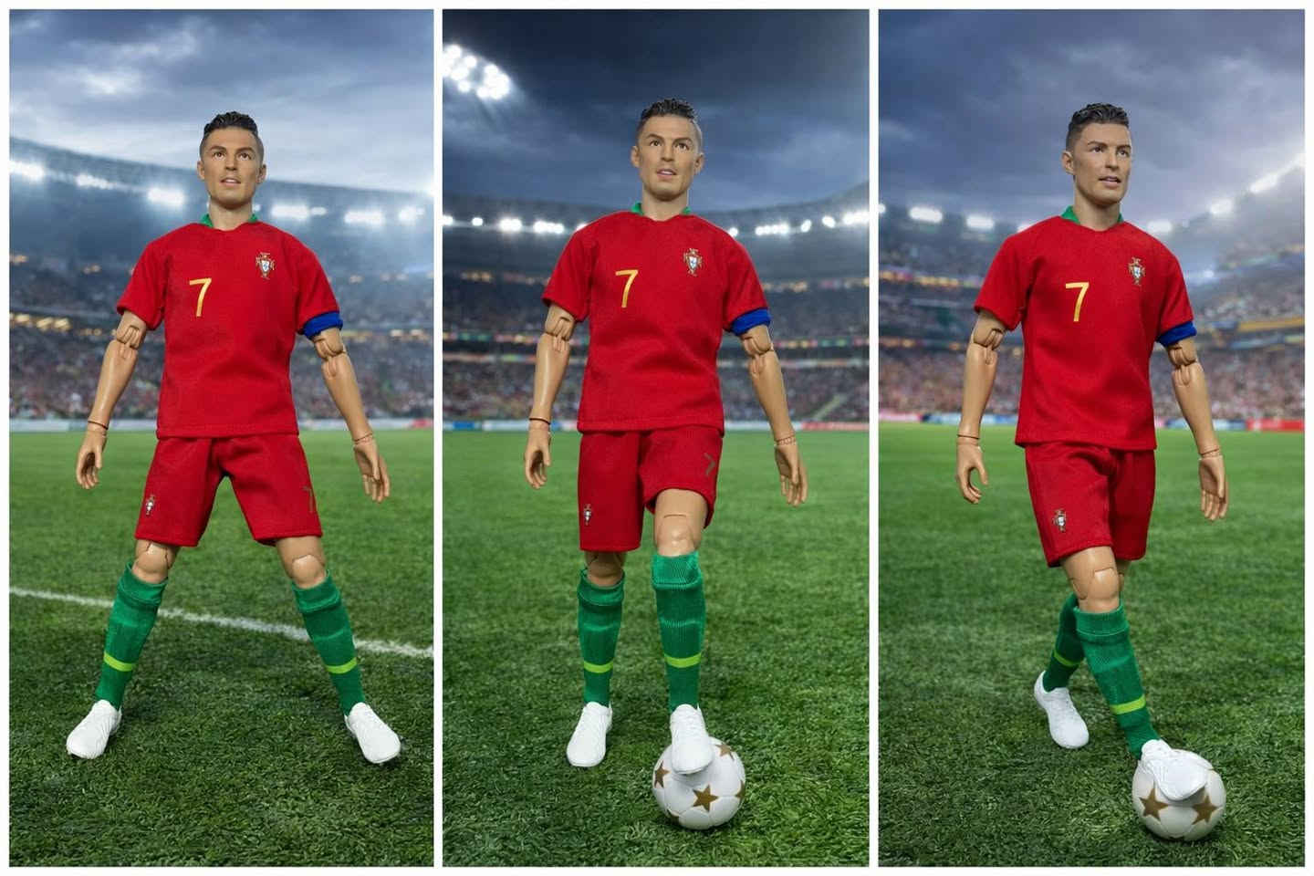 ⚽ مجسم كريستيانو رونالدو – بحالة ممتازة ⚽
لعشاق كرة القدم وجامعي المجسمات 🔥
مجسم رائع للاعب الأسطوري Cristiano Ronaldo بزي منتخب البرتغال.
✅ ارتفاع حوالي 30 سم
✅ مفاصل متحركة لعمل وضعيات مختلفة
✅ ملابس قماش واقعية
✅ مع كرة قدم
✅ تفاصيل دقيقة جداً
✅ مع اكسسوارات اضافية 

💥 مناسب للعرض أو لهواة جمع المجسمات.
📩 للاستفسار أو الشراء راسلني على الخاص


**إذا كنت صاحب هذا الإعلان وتريد حذفه لأي سبب، رجاءا أرسل رسالة إلى الدعم الفني**