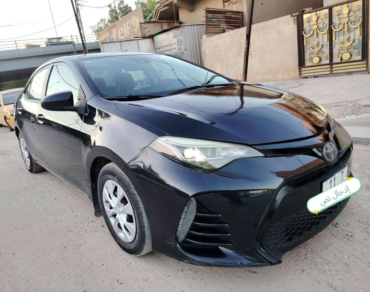 السلام عليكم كورلا 18 وارد امريكي LE سيارة بيها قطعة بنيد او بيها بارد جاملغ خلفي رايد مرارس ب رياضي نضيف رقمي ‭0786 571 6990‬
