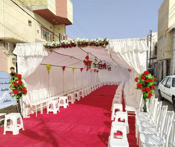 مكتب الشمري لتنظيم الأعراس والمناسبات 🎪✨
‏نقدم أفضل خدمات ترتيب وتجهيز خيام الأعراس والمناسبات بكل فخامة وذوق عالي. شغلنا يعتمد على الترتيب الأنيق والتفاصيل الجميلة حتى تطلع مناسبتكم بأجمل صورة وتبقى ذكرى حلوة.
‏نوفر لكم:
‏✔ خيام أعراس ومناسبات بأحجام مختلفة
‏✔ سجاد أحمر يضيف فخامة للمكان
‏✔ كراسي مرتبة وتنظيم أنيق
‏✔ ترتيب كامل للمناسبات
‏هدفنا نخلي المكان عندكم يتحول إلى  فخمة بدون تعب عليكم، وشغلنا معروف بالنظافة والترتيب والدقة بالمواعيد.
‏إذا عندك عرس، خطوبة،أو أي مناسبة، خلي الترتيب علينا وارتاح.
‏إحنا نهتم بكل التفاصيل حتى تكون مناسبتك مرتبة 
            
       ✨ نحوّل مناسبتك إلى أجمل ذكرى ✨  

 🔴  // أســـــــعــــــــار تـــــــنـــــــافـــــســـــيـــــة //

📍العنوان /النجف الاشرف /مكتب الرشيد مقابل سوق المسقف. 
 🔴يتوفر توصيل داخل النجف 

‏📞 مكتب الشمري… عنوان الفخامة بالمناسبات
‏الحجز مفتوح والاستفسار ***********
                                      ***********
#النجف #مكتب_الرشيد #خيم #مناسبات
