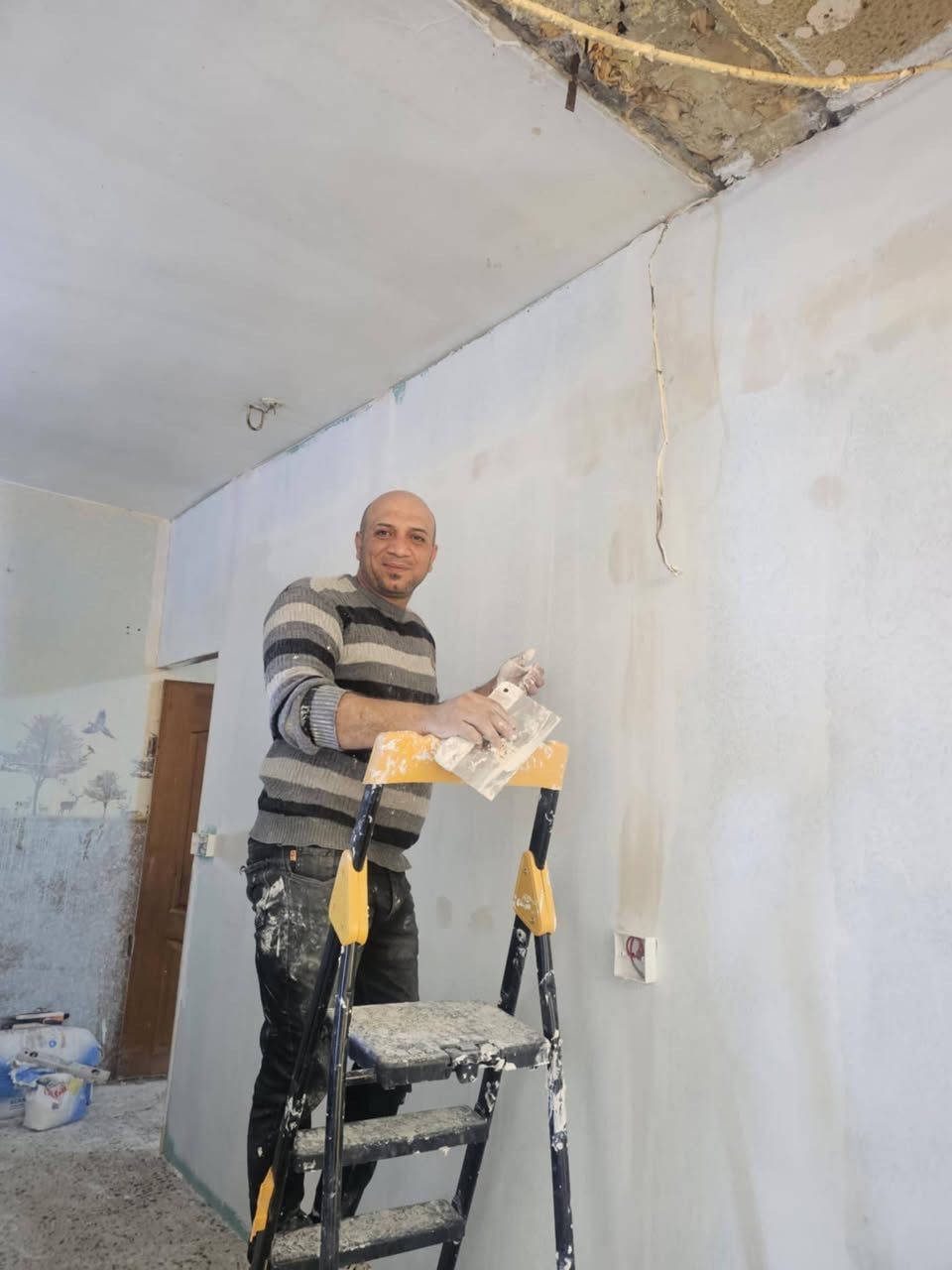 السلام عليكم اعمالي تغليف جبس بورد  مع ظلع بلازمه اي استفسار ***********
