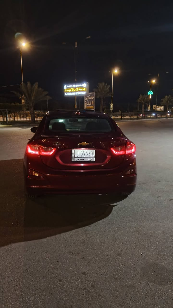 شوفر كروز مديل 2018 مواصفات LT فول واحد ع واحد رادار جانبي فتحه سقف صدر امامي خلفي جديد تحكم ستيرن مثبت سرعه شاشه كامره رقم كربلاء شاشه اعطال حادث بابين جهت السايق بصمه اربع ابواب مع بصمه عدد2 لون ماروني كرزي بسمي السياره محرك 1400 تيربو تشغيل عن بعد باتري جديد  دايرات جدد ماشيه 113km داخل مخمل كرسي كهرباء تدفئه تبريد السعر115وبيه مجال مكاني كربلاء  الرقم *********** بيه ملاحظات بسيطه
