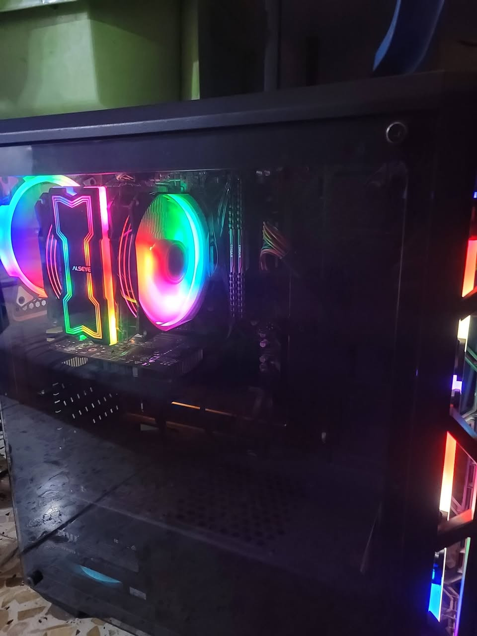 تجميعه بسعر مناسب للجميع وتشغل الي تريده باداء حلو وتفيد للمونتاج والالعاب 

المواصفات
 • المعالج: Ryzen 5 3500
 • كارت الشاشة: GTX 1650
 • المذربورد: B450
 • الرامات: 16GB Corsair
 • التخزين: SSD 128GB + HDD 1TB
 • الباور سبلاي: 500W RGB
 • النظام: Windows 11 Pro مفعل
وكل هاي ب ٤٥٠ الف و اذا وياها  شاشه 27 بوصه من شركه asus المعروفه و 144 هيرتز تصير ب ٥٧٥

حياكم مكاني بغداد الدوره حي المعلمين


**إذا كنت صاحب هذا الإعلان وتريد حذفه لأي سبب، رجاءا أرسل رسالة إلى الدعم الفني**