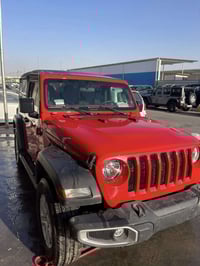 جيب رانكلر 2023 سبورت  4 سلندر تيربو   ماشيه 14 الف ميل   تك باب كشف  ...