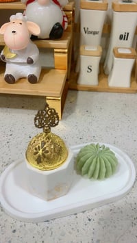 شمع معطر • حجر ديكور • شغل يدوي