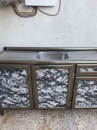 كاونتر ملحق • سنك كامل • طباخ مستعمل