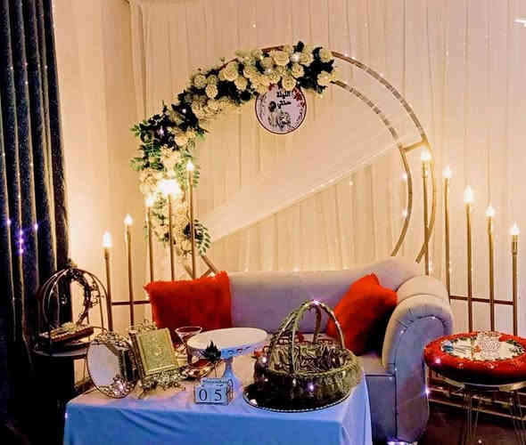 عروض جديدة وحصرية للعرسان
عروض مستمرة الى نهاية السنة ⭐️⭐️
كل ما هو جديد من عروض ودزاينات
..من #تجهيزات النرجس
💫ايجار الكوشة وميز المهر او الحنة وملحقات الميز والانارة  ومغطس القدم وشال العقد  مع كامل الملحقات والشد كلهة ب(١٠٠ ) الف ...باحدث الدزاينات

️✨️ للاستفسار مراسله الصفحه 😍 
او الاتصال على الرقم 
***********
#_اكسبلور_كوشات_تصوير_اعراس
