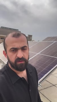 🔧 تنصيب هيكل طاقة شمسية  تم تنفيذ هيكل يتكون من 20 لوح شمسي ☀️  ▪️ الح...