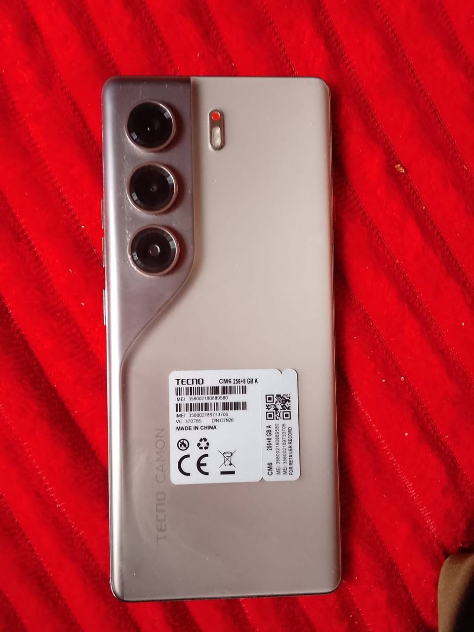 جهاز تكنو كامون، ٤٠ برو فايف جي 
سعر 260 قفل كامل ملحقات


**إذا كنت صاحب هذا الإعلان وتريد حذفه لأي سبب، رجاءا أرسل رسالة إلى الدعم الفني**