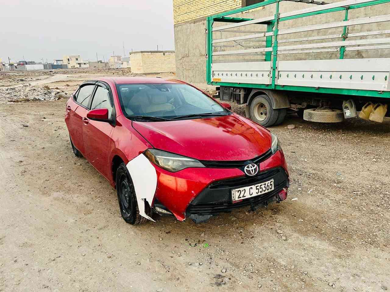 سلام عليكم للبيع تيوتا كورله موديل 2018رقم اربيل ارقام وسنويه جدد تحويل مباشر اخوان سياره تعرضت لحادث ضربه جاملغ خلفي كما موضحه بلصوره ابيع على وضعهه سياره شغاله سابقاً مكفوله مكان السياره بغداد الاستفسار ***********
