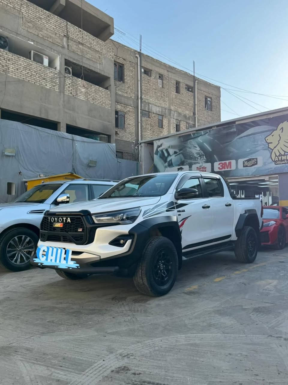 السلام عليكم
للبيع تيوتا هايلوكس
                                                                         GR
موديل 2024 
ماشيه 60 الف 
رقم اربيل الهزة مامنتهية 
مواصفات 
بصمة 
محرك V6
شاشة كامرة 
فور ويل 
كامرات 360 
شفتات ستيرن 
حزام امان احمر 
كشن كهرباء 
منفاخ اصلي 
وباقي مواصفات الهايلوكس معروفة
السياره مكفولة وسونار جديد مرفق 
السعر 425 ورقة وبيهة مجال بسيط 
للاستفسار ***********
العنوان بغداد الكرادة
