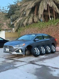 للبيع سوناتا موديل 2019 لون فيلي رصاصي لمتدد vip اعلى فئه بل سوناتا مز...