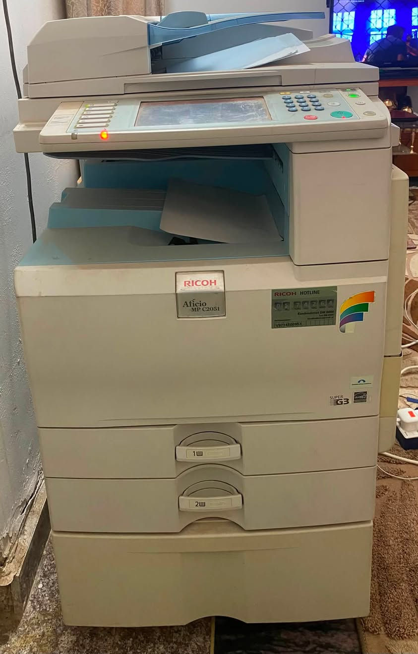 جهاز استنساخ ريكو  Ricoh
موديل  MP C2051
يطبع ورق A4 و A3

سحب شيدر واستنساخ 

السعر  300 الف 

كربلاء / سيف سعد / شارع الكوثر 

هـ. ***********
