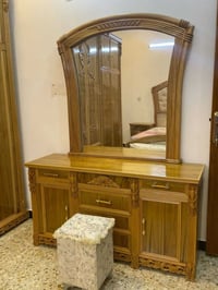 غرفة نوم جديده جديده بمعنى الكلمه تسكام خشب صاج  درجه اولى صار ا ٤ اشه...