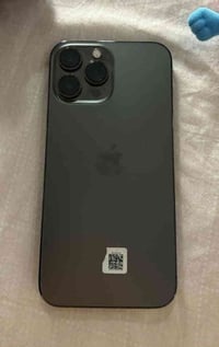 من رخصه الادمن ايفون 13 برو ماكس لون اسود ذاكره 256 بطاريه 89  مع الكا...