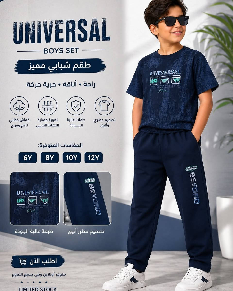 ستايل يواكب الذوق الشبابي... جودة تلاحظها من أول لبسة، جوده عاليه، تصميم عصري، لمسه من الفخامه😎 
متوفر الآن بجميع القياسات وبكميات محدودة سارعو بالحجز قبل نفاد الكمية
للطلب والاستفسار مراسلة الصفحه او على الرقم التالي واتساب *********** 📱 
يتوفر توصيل بغداد وجميع المحافظات 5 الف 🚕
 #اكسبلور #ملابس_أطفال_ازياء #اكسبلور_العراق_البصرة_بغداد__العراق #جدید #تسويق_الكتروني
