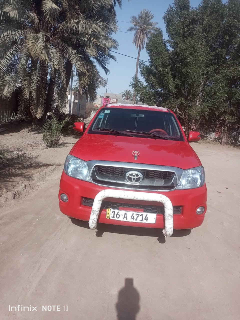 هايلوكس 2011شاصي 19
رقم قادسيه إنكليزي باسمي المكان السماوه الوركاء 
السونار موجود المكينه كير شرط اتصل ودلل ***********
