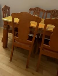 ميز طعام • مرمر • ٦ كراسي