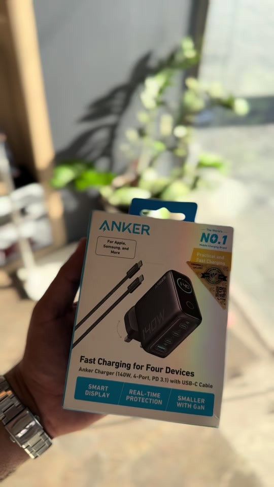 🔥 شاحن ANKER 140W الأصلي ✅ شحن سريع لأربع أجهزة بنفس الوقت ✅ شاشة ذكية لعرض قوة الشحن ✅ تقنية GaN الحديثة ✅ يدعم أجهزة Apple و Samsung وغيرها 💰 السعر: 85,000 د.ع فقط 🚚 توصيل إلى جميع محافظات العراق 📍 العنوان: المنصور - 14 رمضان - مقابل مطعم الساعة 📞 *********** سافا موبايل… دائماً الأقوى 
