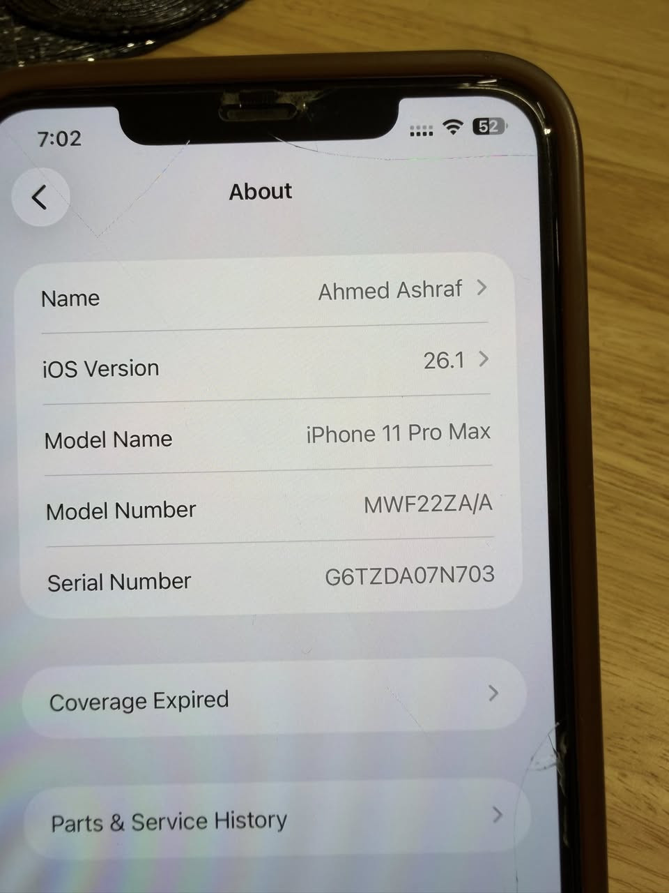 ايفون ١١ بروماكس ٢٥٦ كيكا
اخذتة جديد قبل كم سنة
نضيف جداً
دبل سيمكارد
كلشي بي شغال واستعمالة بسيط جداً
مبدلة بطارية فقط نوع اصلي احسن من الي جانت بي
نموذج M
السعر 350 الف
للتواصل ***********
المكان البصرة ساحة سعد
