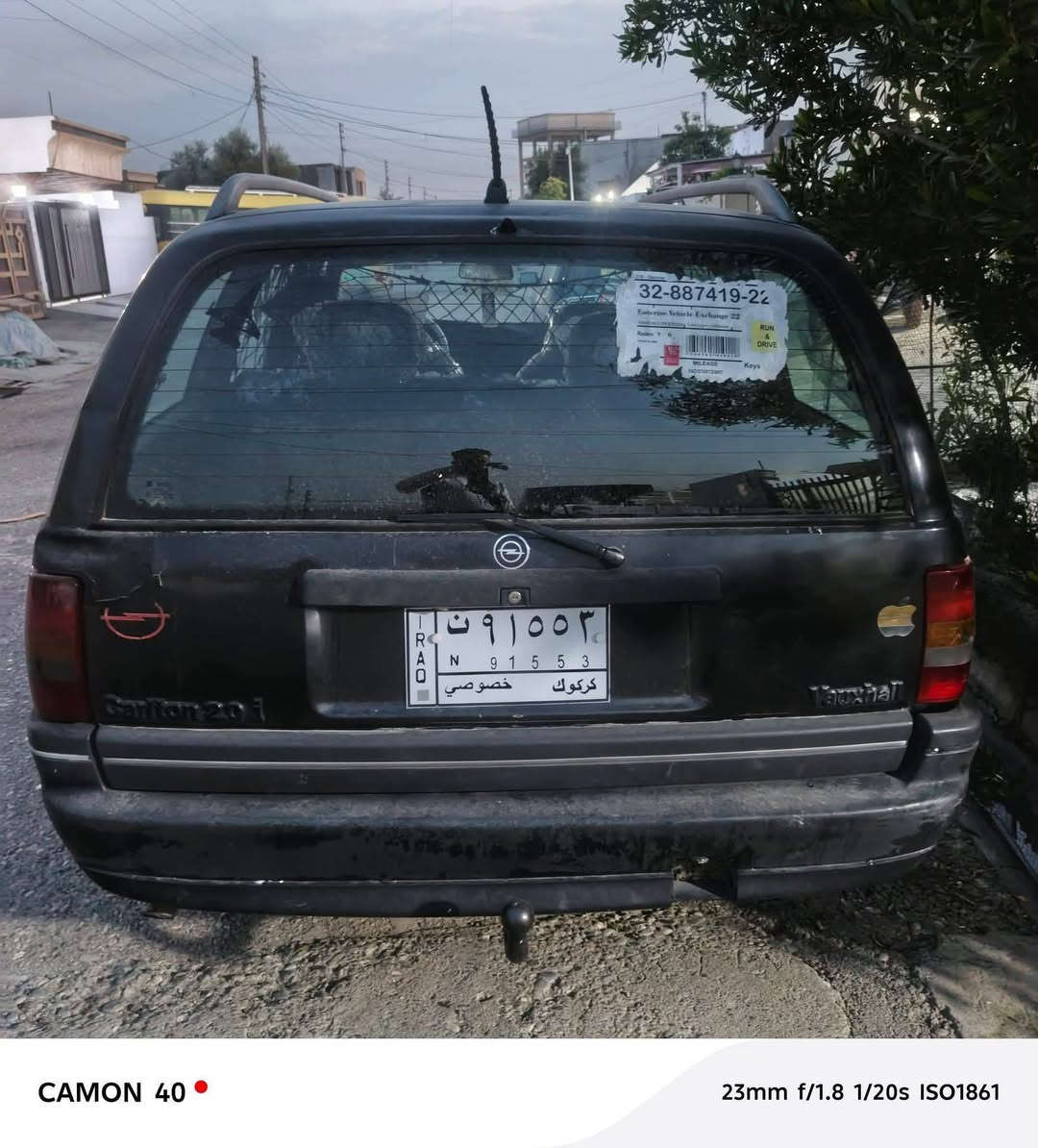 اوبل اوميكا ستيشن رقم كركوك شرط التحويل معاملة وضبارة وكمرك كاملة سعر 20ترايهة اي محافضة اي عطل ماكو نضافة فول مكان ديالى ***********محرك الفين بيهة شلعة تشك الكاع وناعمة وسرعة خير من الله رجاء بس الشراي يخابر
