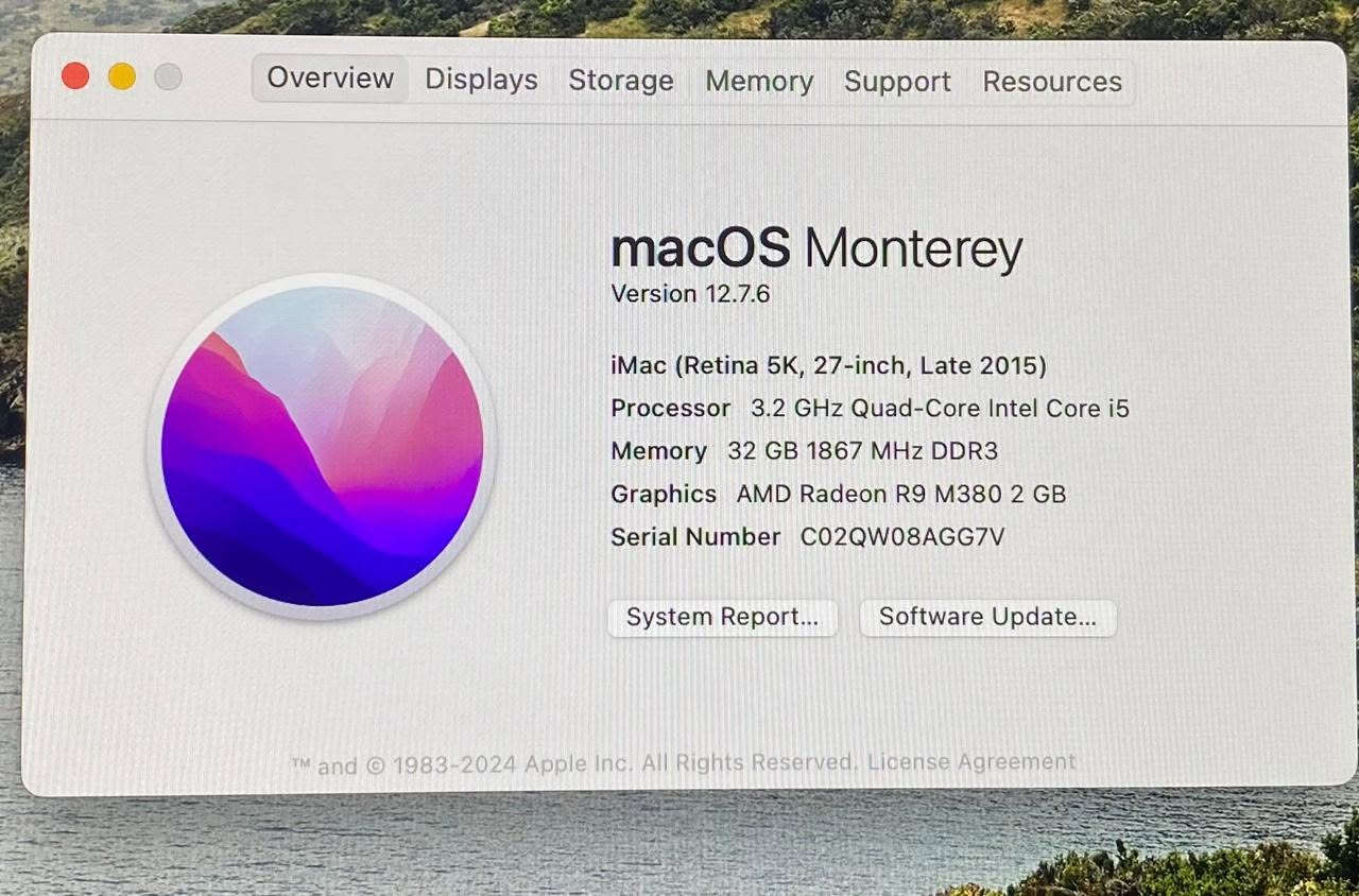 كمبيوتر Apple iMac للبيع. 

شاشة iMac Retina 5K مقاس 27 إنش (موديل 2015)، اشتريتها سنة ٢٠٢٣ بألف ومئتين دولار.. استخدمها للمونتاج وكذلك فوتو شوب وافتر افكت وغيرها من برامج ادوبي، وتكدر تحولها الى Windows 10. 

مواصفاتها: 

معالج Intel Core i5 بسرعة 3.2GHz

ذاكرة RAM سعة 32GB

كرت شاشة AMD Radeon R9 M380 2GB

سعة تخزين 1TB

يعمل بنظام macOS Monterey

مع الكيبورد الأصلي

السعر: 850,000 دينار عراقي (قابل للتفاوض بالمعقول). ومكاني بغداد قريب على الكاظمية.

وللتواصل رجاءاً على الخاص فقط.


**إذا كنت صاحب هذا الإعلان وتريد حذفه لأي سبب، رجاءا أرسل رسالة إلى الدعم الفني**