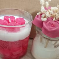 شمع معطر • كاسات • ريحة ورد