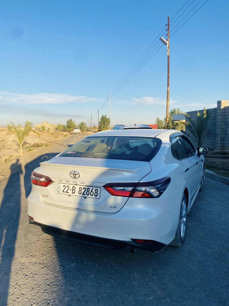 السلام عليكم 
كامري للبيع موديل2023
خليجي كلين
مواصفات LE 
السعر238$
مكان السيارة صلاح الدين بيجي
للاستفسار ***********
