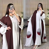دشداشة نسائي • كشمير ايطالي • فري سايز ٨٥ كيلو