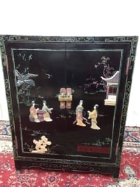 قطعة صينية أصلية • ١٢٠ سنة • مطعمة جات وبرونزا