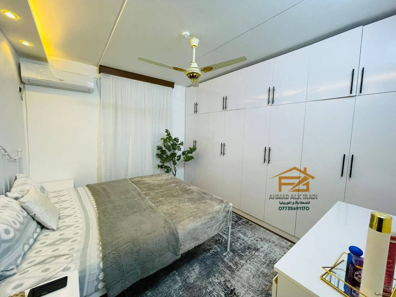 🛠 نصمم  🥸🪚 🥸 نبدع 🪛 💪🔨 نتميز ⭐🌟

🛏 تصميم وتنفيذ غرفة ڪاملة 
 ↩  كنتور 8 أبواب ملحق 
+ ميز تواليت 
🌀 خشب  Mdf تركي درجة أولى ..
 🔹️تنفيذ  ...
  موديل عملي وأنيق  في شقق بسمايا ..
حسب طلب الزبون 🤩👌... ومستعدين بتجهيزكم بأي موديل أو لون حسب طلبكم ومن أرقى أنواع الخشب  🤩👏
🔱 مع ضمان الجودة والمتانة و جمال التصميم  👏💪
تجدونها فقط عند #الڪرادي_للمطابخ_والموبيليا  🤩🤩

🔻
🌇 العنوان // مقابل مجمع بسماية.. قريب من حلويات برهومي 
(حلويات برهومي اكو شارع بصفهم تدخلون بي وتتصلون بينا ندليكم على المعرض ....

🔽
📲 للاتصال والاستفسار ،،، ((( *********** )))
احمد الكرادي ↩ متوفر واتس 

⭕ او مراسلة الصفحة وسيتم الرد بأسرع وقت مع فائق التقدير  🌹
