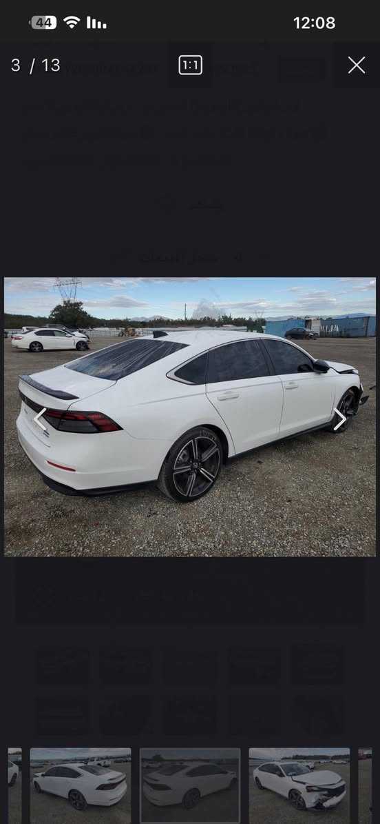 السلام عليكم هواندا اكورد موديل 2024 ماشيه (9000) تشتغل وتمشي هايبرد سبورت السياره حاليا بالبصره بدون كمرك بدون تخليص بدون ضريبه داخل الميناء ام قصر السعر (155$)وبيها مجال بسيط للاتصال ***********
