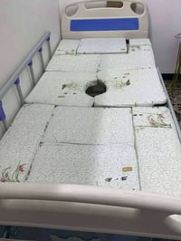 للبيع سريرطبي خمسة حركات بحالة جديده مع الملحقات وفراش طبي نفخ هوائي ب...
