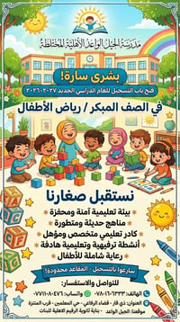 الصف المبكر • حي المعلمين • مقاعد محدودة