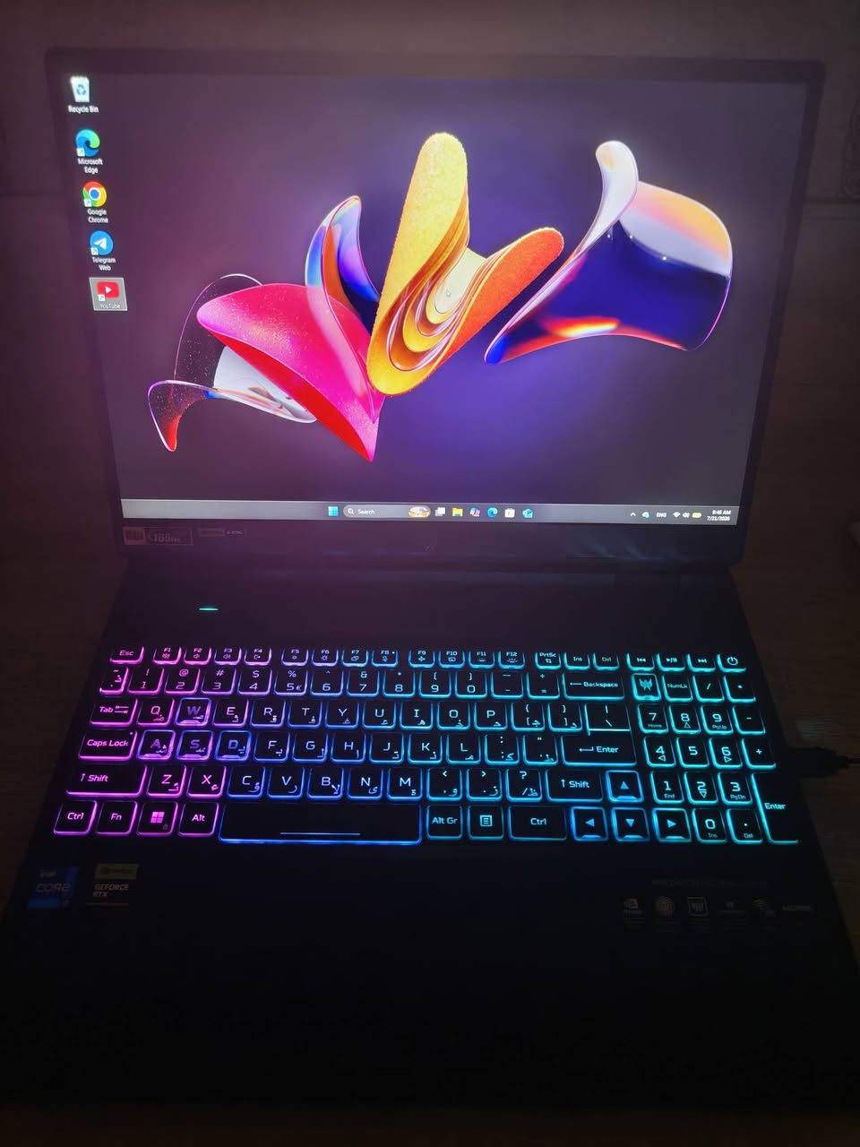 السلام عليكم  

للبيع لابتوب Acer Predator Helios Neo 16 Gaming

✅ المعالج: Intel Core i7-13700HX

✅ كرت الشاشة :  NVIDIA GeForce RTX 4050 6GB

✅ قدرة كرت الشاشة : 140W

✅ الرام: 16GB DDR5

✅ التخزين : 512GB NVMe SSD

✅ الشاشة : 16 إنش WUXGA IPS، تردد 165

حالة الجهاز:

نظيف جدًا.

يعمل بكفاءة ممتازة.

مناسب للألعاب التصميم المونتاج، والبرامج الثقيلة.

 مع الشاحن الأصلي.

السعر : 1,350,000دينار عراقي قابل للتفاوض بالمعقول .

للتواصل على الخاص
او على الرقم التالي :***********

