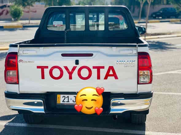 للبيع تويتاهايلوكس موديل2022 كير اتماتك رةقمةسليمانية بشرط طحويل كفالة عام ماشي 90سيارة جديدة سعرة 275$مكان كلار***********
