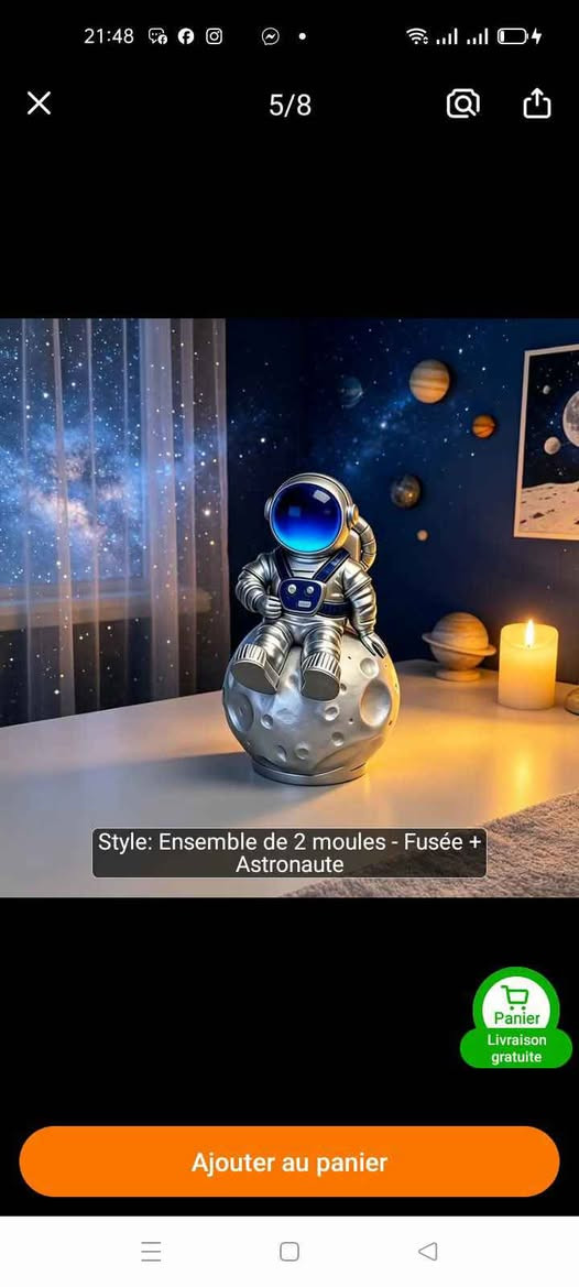 Des figurines en plâtre à colorier pour enfants avec un pot et un décor avec support en forme de lune ,les couleurs sont de la gouache pour enfants ne colle pas aux vêtements et se lave à l'eau facilement,les couleurs phosphorescentes sont disponibles aussi faites plaisir à vos enfants et encouragez leurs créativités الجزائر, بئر مراد رايس


**إذا كنت صاحب هذا الإعلان وتريد حذفه لأي سبب، رجاءا أرسل رسالة إلى الدعم الفني**