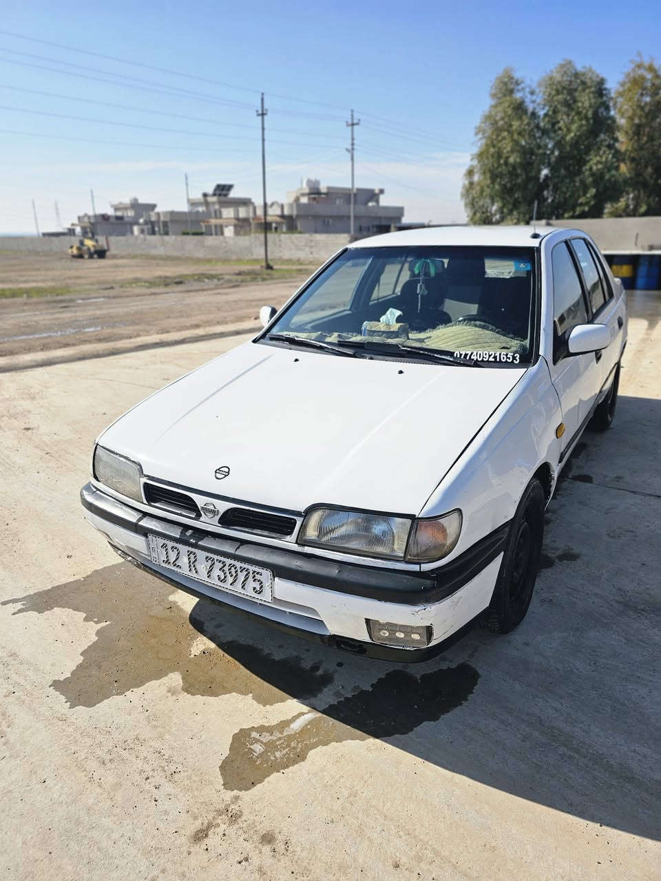 🚗 للبيع: نيسان صني موديل 1993 (ياباني أصلي) 
​للبيع سيارة نيسان صني موديل 1993، السيارة بحالة ممتازة وما يحتاج تدفع عليها مصروف، جاهزة للاستخدام المباشر.
​📌 المواصفات والتفاصيل:
​الموديل: 1993
​الجير (الناقل): [عادي]
​المحرك: بحالة اقتصادية جداً في استهلاك الوقود.
​التكييف: يحتاج بس غاز 
​الوضع القانوني: [السنوية مجددة / اللوحات جديدة / الهزة والفحص ساري]
​الداخلية: نظيفة جداً وبحالة الوكالة.
​الخارجية: صبغ نظيف، لا توجد حوادث قوية (شاصي سليم).
​✨ المميزات الإضافية:
​[مثال: مسجل وسماعات شغالين تمام]
​سيارة عملية جداً، قطع غيارها متوفرة ورخيصة، واعتمادية للمشاوير اليومية.
​💰 السعر المطلوب:
​السعر: [37$] (قابل للتفاوض بالمعقول بعد المعاينة).
​📞 للتواصل والاستفسار:
​المكان / المحافظة: [ سهل نينوى، برطله]
​رقم الهاتف: [***********/***********]
​(الرجاء الاتصل فقط، أو التواصل واتساب).

